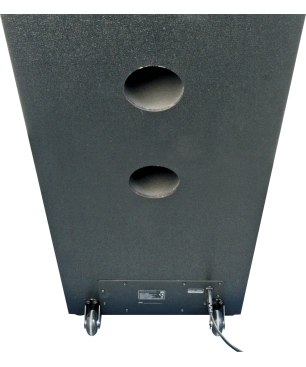 SCHWAIGER -658057- Bluetooth Party Soundsystem mit LED-Lichteffekten, Schwarz