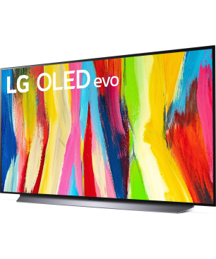 LG OLED 48 C 24 LA.AEU OLED evo TV (Flat, 48 Zoll / 121 cm, UHD 4K, SMART TV, webOS 22 )