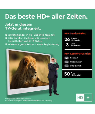 JVC LT-32VHP255W LED TV (Flat, 32 Zoll / 80 cm, HD-ready)