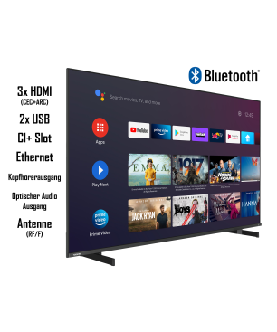 TOSHIBA 50UA5D63DGY LED TV (Flat, 50 Zoll / 126 cm, UHD 4K)