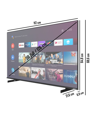 TOSHIBA 50UA5D63DGY LED TV (Flat, 50 Zoll / 126 cm, UHD 4K)
