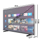 TOSHIBA 50UA5D63DGY LED TV (Flat, 50 Zoll / 126 cm, UHD 4K)