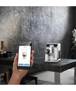 DELONGHI PrimaDonna Elite Experience ECAM656.85.MS Kaffeevollautomat Silber/Schwarz