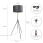PACO HOME NAOMI Uni-Design Stehleuchte PACO HOME NAOMI Uni-Design Stehleuchte