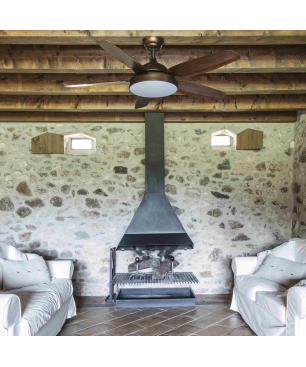 FARO Leyte Deckenventilator Braun (39 Watt)