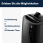 DELONGHI Pinguino PAC EL112 CST Klimagerät Anthrazit (Max. Raumgröße: 110 m³, EEK: A+)