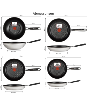 TEFAL E30 Jamie Oliver 7tlg. Pfannenset (Edelstahl, Beschichtung: Titanium)