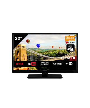 HITACHI 22HE4002 22 Zoll LED TV (Flat, 22 Zoll / 56 cm, Full-HD, SMART TV)