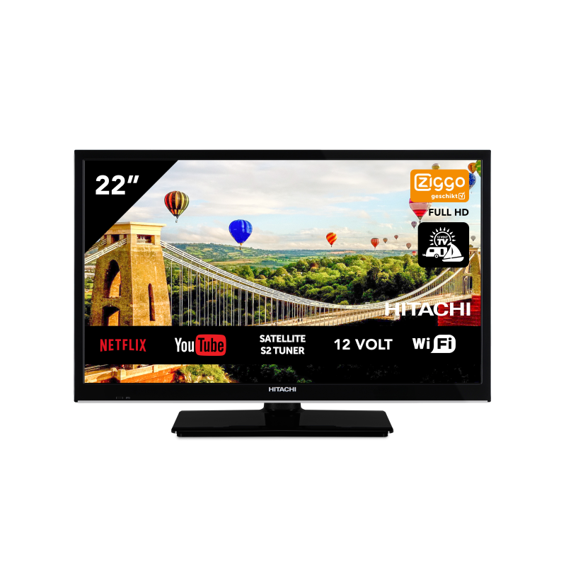 HITACHI 22HE4002 22 Zoll LED TV (Flat, 22 Zoll / 56 cm, Full-HD, SMART TV)