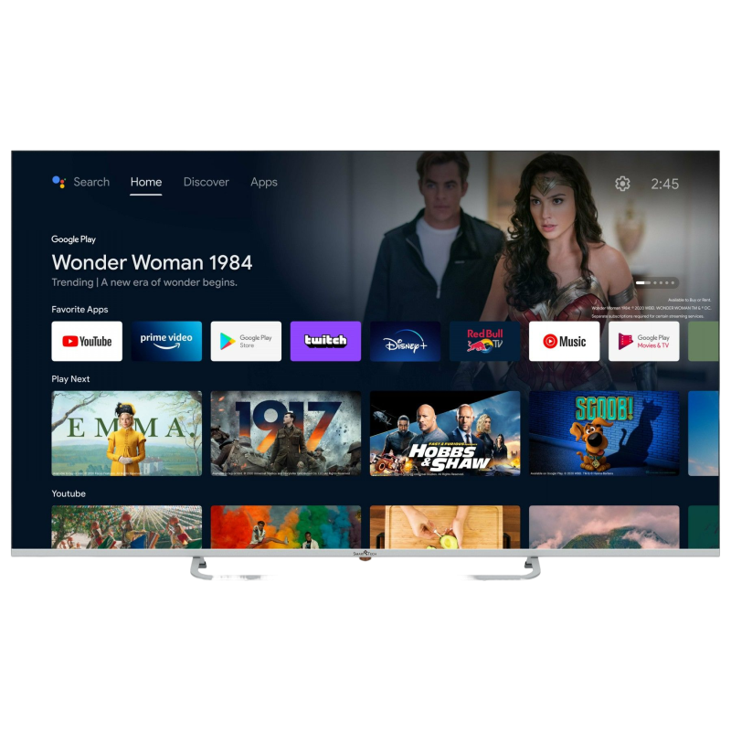 SMART TECH 65 Zoll QLED Smart TV 65QA20V3 LED TV (Flat, 65 Zoll / 164 cm, UHD 4K, SMART TV, android 11.0)