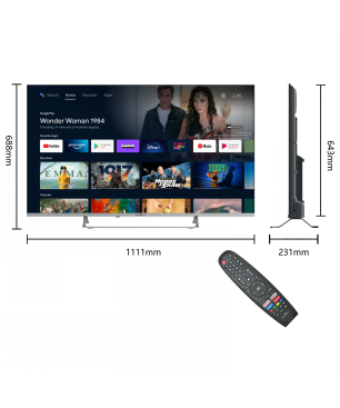 SMART TECH 65 Zoll QLED Smart TV 65QA20V3 LED TV (Flat, 65 Zoll / 164 cm, UHD 4K, SMART TV, android 11.0)