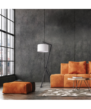 PACO HOME GALLOW Stoff-Design Stehleuchte