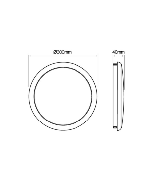 LED LINE 5 Stück 22W, 1870lm, mit Bewegungsmelder Rund LED Panel Neutralweiß