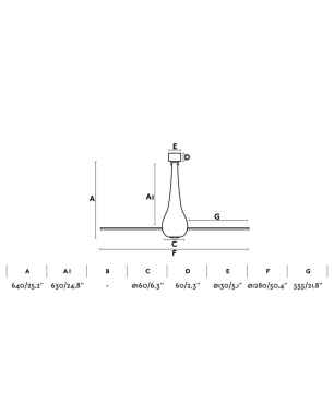 FARO Eterfan Deckenventilator Schwarz (32 Watt)