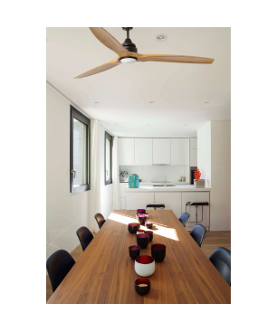 FARO Alo Deckenventilator Kiefer / Pinie (56 Watt, Durchmesser: 152 cm)
