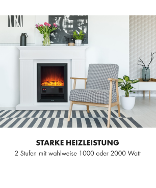 KLARSTEIN Chamonix Elektrischer Kamin (2000 Watt)