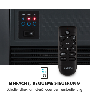 KLARSTEIN Chamonix Elektrischer Kamin (2000 Watt)