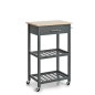 ZELLER 13768 Küchenrollwagen Grau