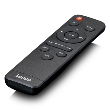 LENCO SBW-800BK - Drahtloser Subwoofer - Bluetooth -, Soundbar, Schwarz