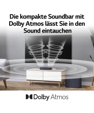 LG DQP 5.DDEULLK, Soundbar, Soundbar: Schwarz, Subwoofer: Schwarz