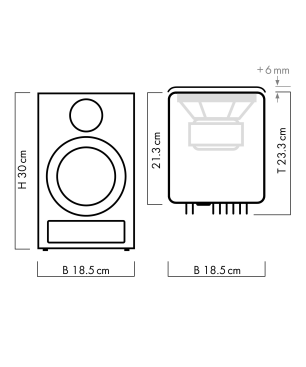 NUBERT nuPro XS-3000 RC Aktivlautsprecher aktiv | Regallautsprecher, Weiß
