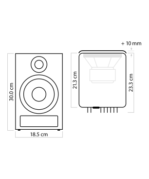NUBERT nuPro XS-3000 RC Aktivlautsprecher aktiv | Regallautsprecher, Weiß