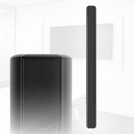 QEUS APS100C black HiFi Lautsprecher (Linienstrahler, Black)