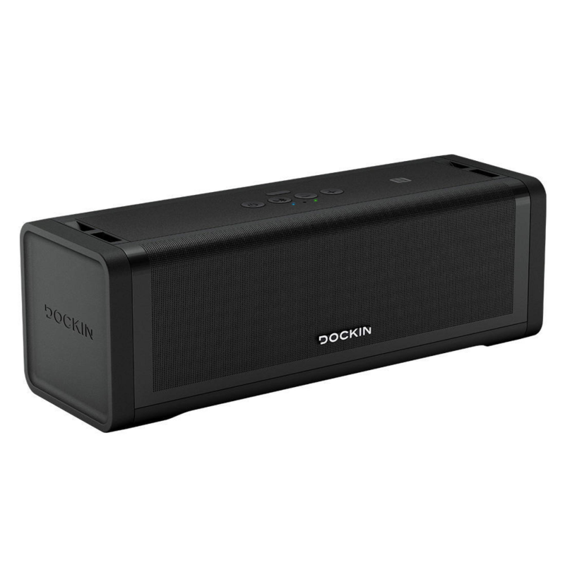 DOCKIN 15436 DOCKIN D FINE+ 2 High-End-Bluetooth-Lautsprecher, Schwarz, Wasserfest