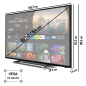 TOSHIBA 65UF3D63DA Fire TV (Flat, 65 Zoll / 164 cm, UHD 4K)