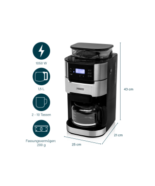 PRINCESS 249S411 Kaffeemaschine Schwarz