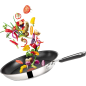 TEFAL E30 Jamie Oliver Pfannenset 6Tlg Pfanne (Edelstahl, Beschichtung: Titanium)