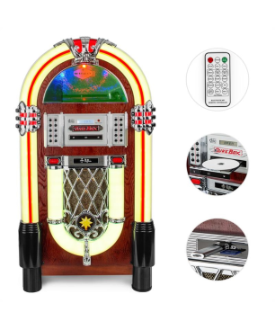 AUNA Graceland TT Jukebox, Braun