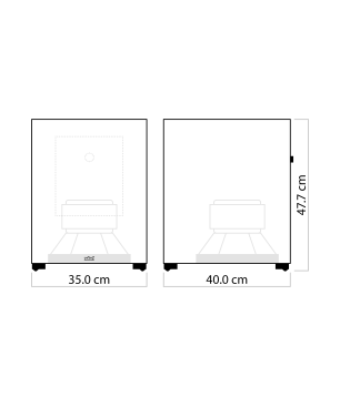 NUBERT nuSub XW-900 Subwoofer, Schwarz