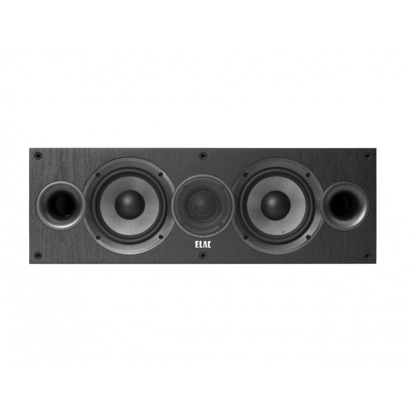 ELAC DEBUT C5.2 SCHWARZ DEKOR Centerlautsprecher, Schwarz