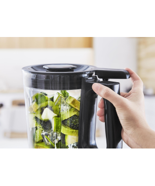 KRUPS KB 9158 INFINYMIX HOCHLEISTUNGSMIXER 35000 UMDREHU Standmixer Schwarz Metallic Satin (1600 Watt, 1.75 Liter)