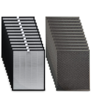 COMEDES Comedes Filterset passend für Philips AC3256/10, AC3259/10 und AC4550/10, 20 teilig Ersatzfilter