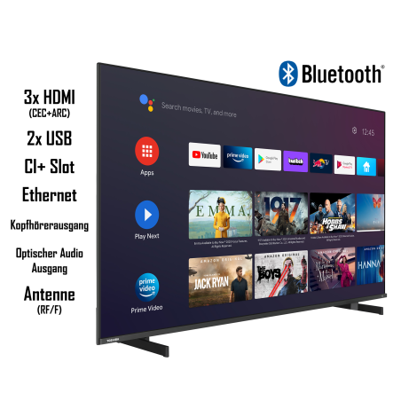 TOSHIBA 55UA5D63DGY LED TV (Flat, 55 Zoll / 139 cm, UHD 4K)