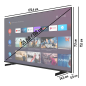 TOSHIBA 55UA5D63DGY LED TV (Flat, 55 Zoll / 139 cm, UHD 4K)