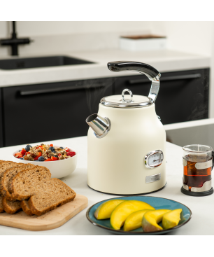 WESTINGHOUSE WES09 Wasserkocher Toaster Mixer Set cremeweiß (815 Watt, Schlitze: 2)