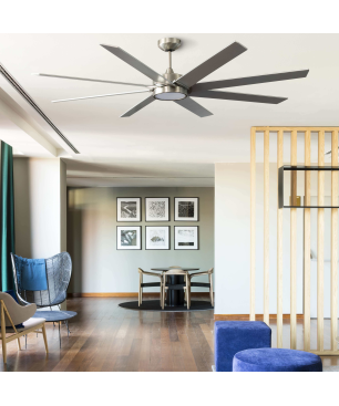 FARO Century Deckenventilator Grau / Silber (35 Watt)