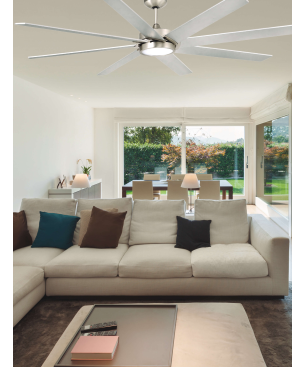 FARO Century Deckenventilator Grau / Silber (35 Watt)