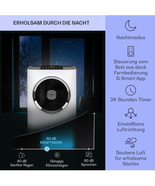 KLARSTEIN Kraftwerk Smart Klimagerät Weiß (Max. Raumgröße: 59 m², EEK: A)