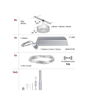 PAULMANN LICHT CorDuo (94475) Seilsystem Universalweiß