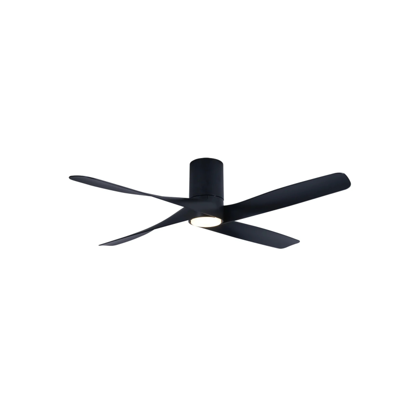 BEACON Riviera Deckenventilator Schwarz (35 Watt) warmweiß