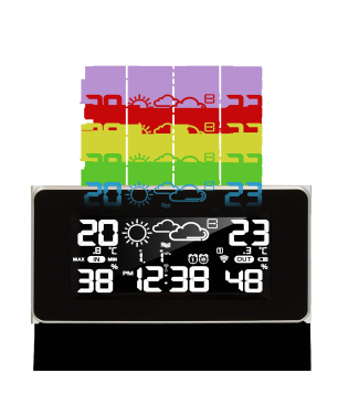 TECHNOLINE WS 6445 SCHWARZ Wetterstation