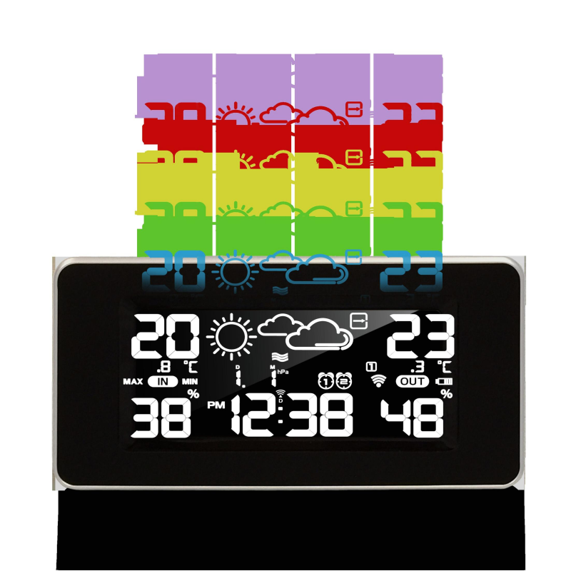 TECHNOLINE WS 6445 SCHWARZ Wetterstation