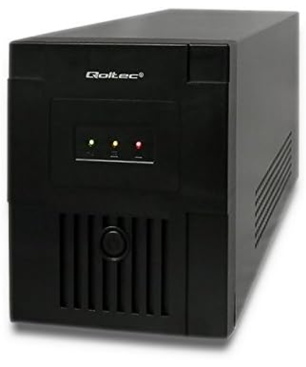 QOLTEC 53975 USV, Schwarz