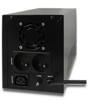 QOLTEC 53975 USV, Schwarz