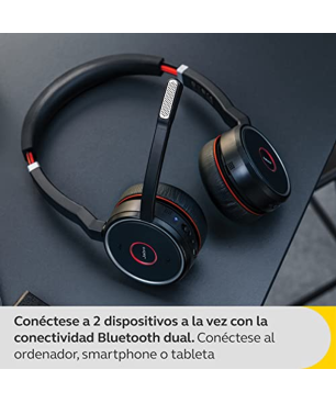 JABRA 100-98510001-99 JABRA PC-HS EVOLVE, On-ear Headsett Bluetooth Schwarz
