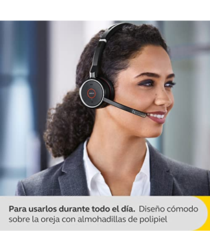 JABRA 100-98510001-99 JABRA PC-HS EVOLVE, On-ear Headsett Bluetooth Schwarz